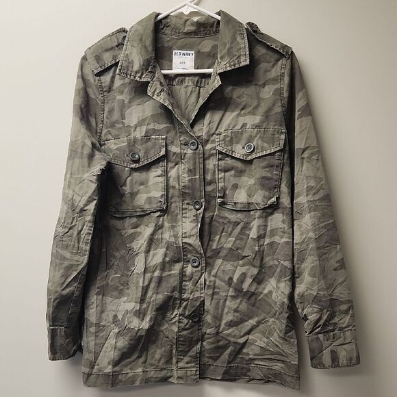 Old Navy Tops - Old Navy Camo Shirt Jacket Lightweight S